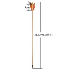 6/12PC 32″ Wooden Arrows 4″ Feathers Flu-Flu Traditional Longbow Archery Hunting