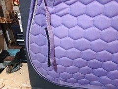 Dover Saddlery All Purpose English Saddle Pad Honeycomb Quilted Purple Lilac