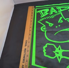 Vintage Bad Boy Club Poster Skateboard Surf Bmx 1980s Neon Green
