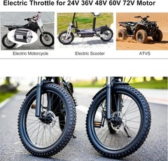 Universal Electric Twist Throttle 12-72V Three-Speed with Forward and Reverse