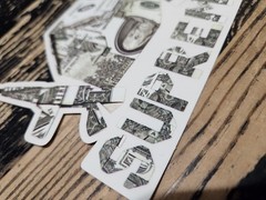 Supreme Origami Money Trap House Benjamin Sticker SS26