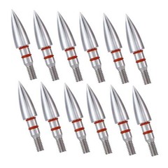 12pcs Archery Field Points, 100/125/150/300 Grain Field Points, 5/16-100Gra»