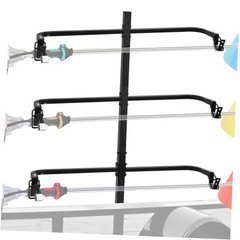 3 Place Weed Eater Rack, Mount On Landscape Truck Trailer Enclosed Carbon Black
