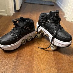 Kick Speed Astro LED 2 in 1 Roller Skate Shoes Size 2Jr.