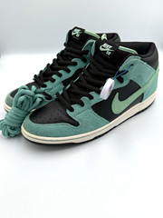 Nike SB Dunk Mid Pro Skateboarding Shoes Green/Black US 13 M