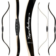 Archery 46″ Traditional Short Bow Horsebow Recurve Bow Bamboo&Fiberglass Limbs