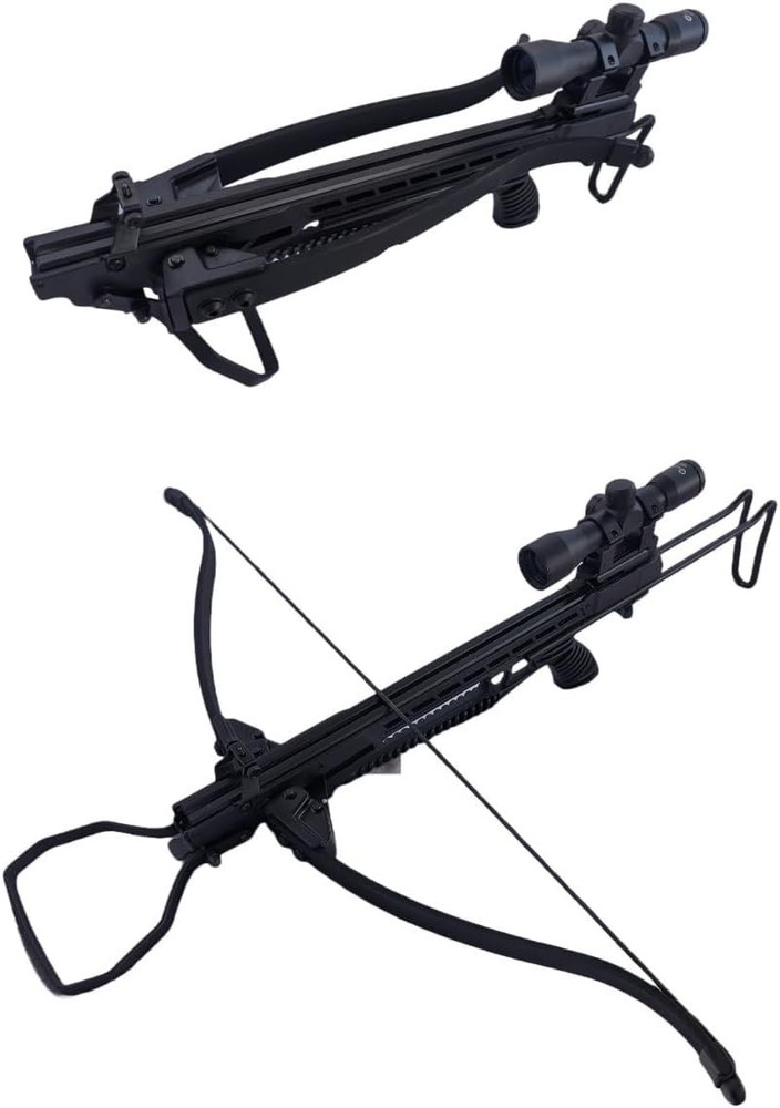 100lbs Scout Compact Crossbow Collapsible Limbs and Adjustable Stock w/ Scope