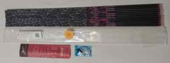 12pk Carbon Express Mayhem Hot Pursuit 250: 30″ Uncut Shafts + Inserts 50626