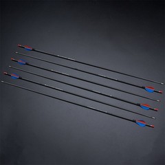 31″ Pure Carbon Arrows Real Feather Spine500-900 Archery Bow Hunting Shoot 12PCS