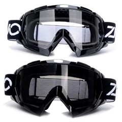 2 Pack ATV Goggles Dirt Bike Motocross Off Road Riding Black Clear+black Grey