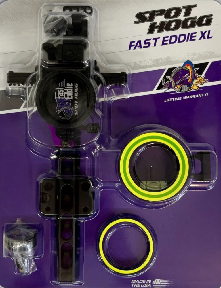 NEW Spot Hogg Fast Eddie XL 1 Pin Bow Sight Right Hand SINGLE PIN BOW HUNT .0 19
