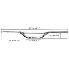Aluminum 22mm 7/8″ Handle Bar Motorcycle Handlebars Cross Bar for Apollo SSR Pit