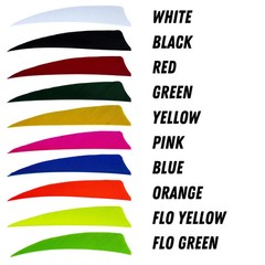King Feathers – Shield Cut – 4″ – Solid Color Feathers