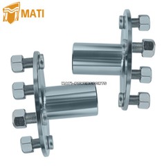 2*Go Kart Live Axle Hub 4″ x 4″ Wheel Hub For 1″ Shaft,with 1″ to 3/4″ Step Down