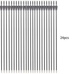 24pcs 31″ Fiberglass Arrows Training Arrow Durable Shaft Blunt Tip Shot Archery
