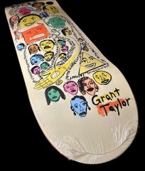 RARE Grant Taylor Expressions Anti Hero Skateboard Deck 8.5” Art Faces BRAND NEW