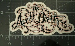 AVETT BROTHERS Font Sticker STICKER decal tour cd lp set scott i and love you C