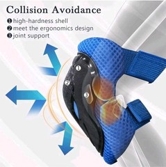 6 in 1 Kids/4-12 Years Protective Gear Set, 2Knee Pads 2Elbow Pads 2Wrist Pads