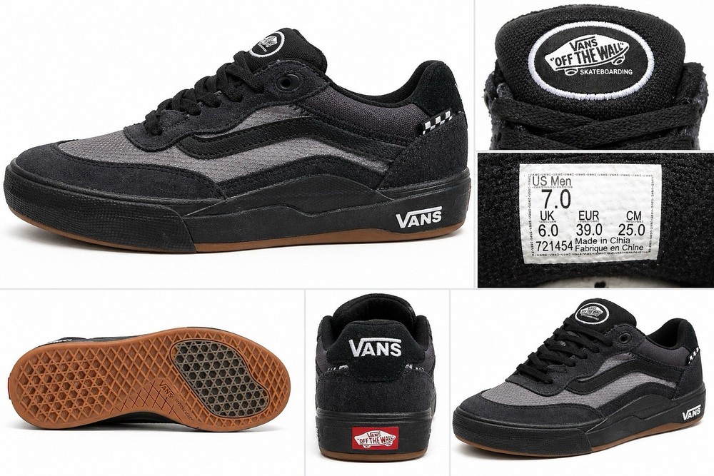 Vans Men’s Skateboarding Shoes Black US 7 UK 6 EUR 39 Medium Width