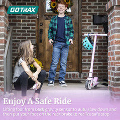 Gotrax GKS Electric Scooter for Kid, 6″ Solid Wheels, Max 4 Miles and 7.5 Mph