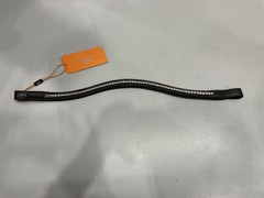 Schockemohle Sports Full Browband Clicher Select, Espresso & Silver