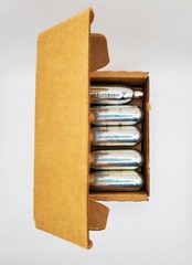 Byrna 8 Gram CO2 + Oiler Cartridges | 10 Count Pack | for 0.68″, Silver