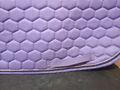 Dover Saddlery All Purpose English Saddle Pad Honeycomb Quilted Purple Lilac