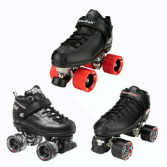 Roller Derby «Fresh Meat» Skate and Protective Gear Starter Package Riedell Dart