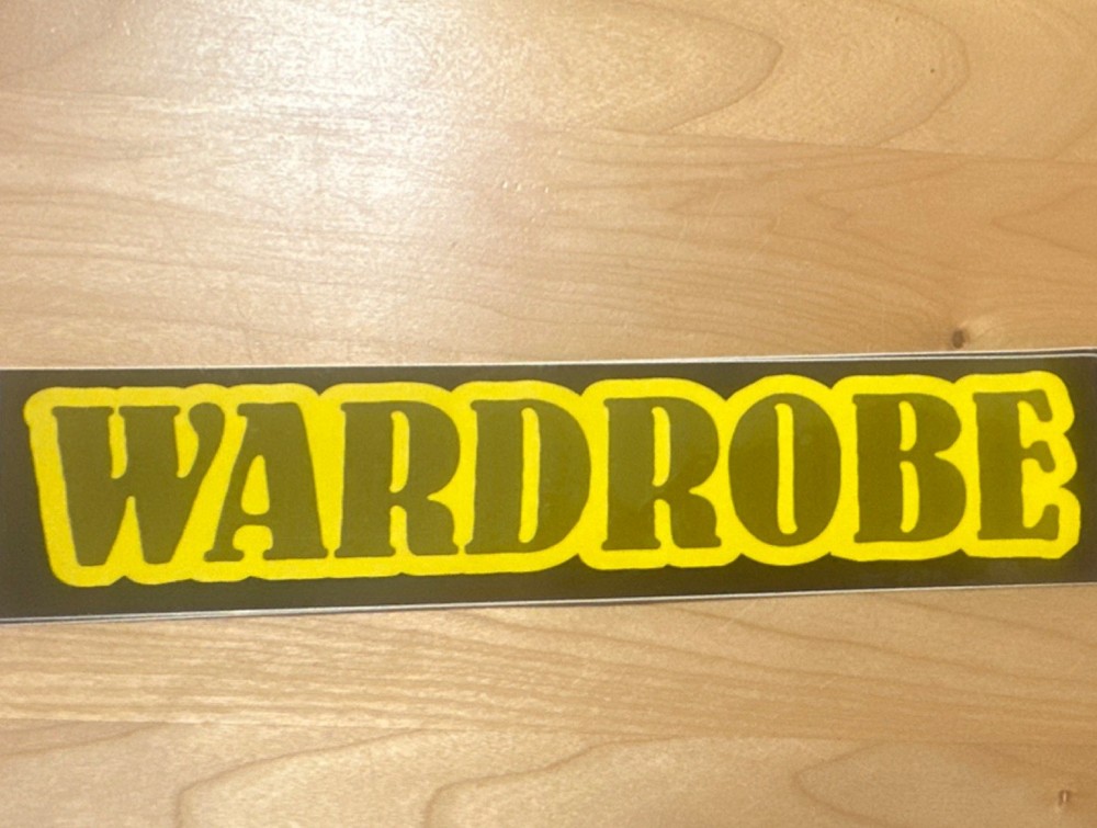 Disney California Adventure 2001 Original WARDROBE Dept Vinyl Sign —Crew Signage