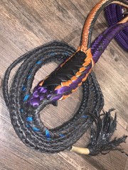 Purple on Black Brazilian Hybrid Pro 9/7 LH 13/16′ x 3/4’EPT Bull Rope Rodeo Rid