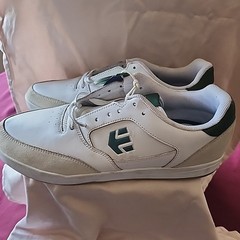 Etnies Veer White/Grn Skate Shoes Size 12