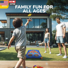 Bean Bags Toss Carnival Games, Cornhole, Outdoor Toys for Kids Ages 4-8, Backyar