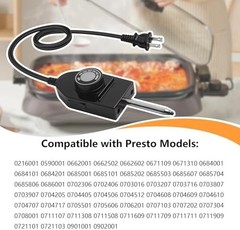 Presto Electric Skillet Griddle Cord Replacement, 06900 Probe Temperature Con…