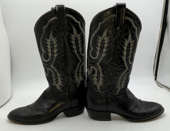 Tony Lama 8.5 D 6903 Style Western Cowboy Boots Black