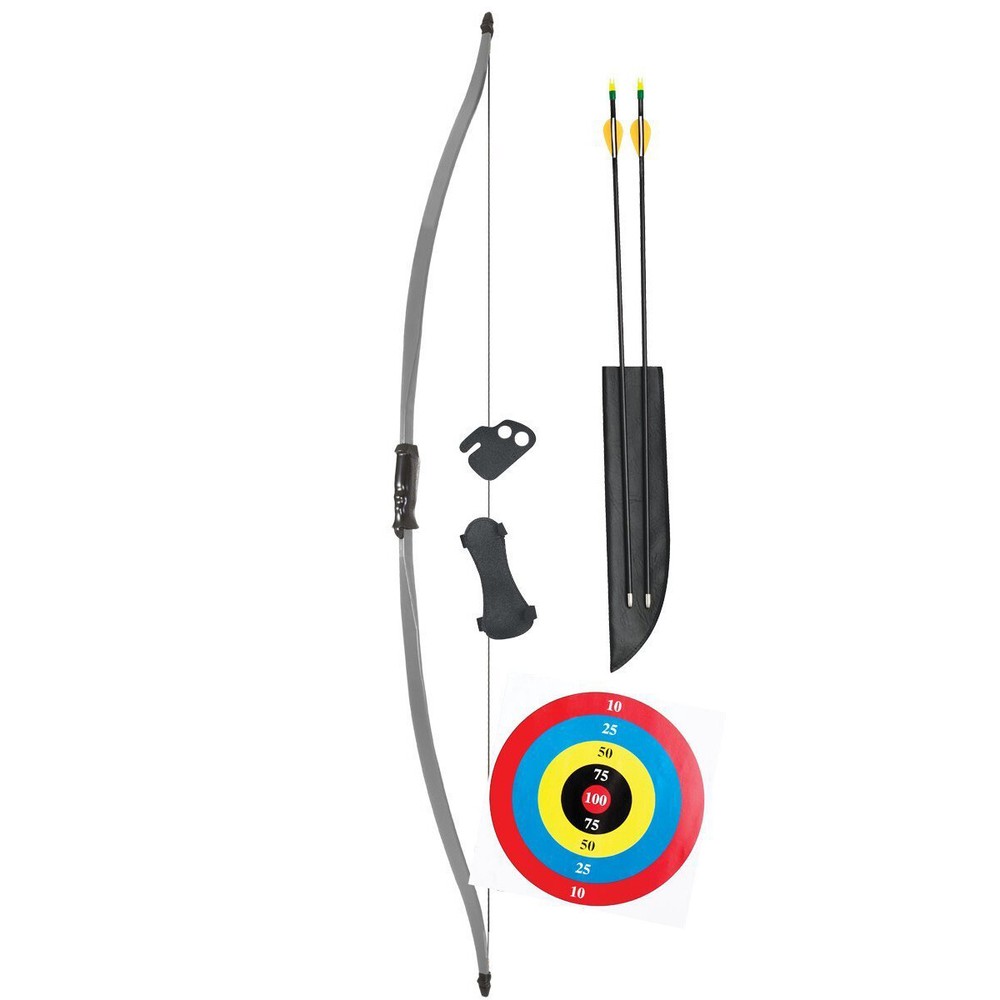 Bear Titan Youth Bow Set 60in 29lbs Age 12 and Up Armguard, Arrows, Finger Tab