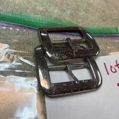 NORTH & JUDD MANUFACTURING CO. Set Of Two Buckles NOS 2 1/4 Across 1.5 Inside