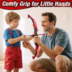HYES Bow and Arrow for Kids LED Light Up Archery Set with 12 Suction Cup Arrows