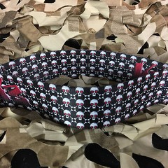 NEW KM Paintball Universal Mask Goggle Strap – 09 Skull Candy