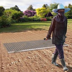 3’X 6′ Heavy Duty Field Drag Mat for Baseball & Softball, Landscape Leveling Ste