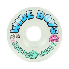 Snot Skateboard Wheels 51mm Wide Boys 99A Clear/Blue