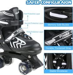 Kids Adjustable Roller Skates for Boys Girls Beginners Outdoor Indoor Sports