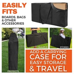 Cornhole Boards Skips Garage Dark Grey Lime Pyramid Foldable Legs Bags