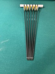 500 Spine Carbon Arrows With 4” Feathers 75 & 100 Grain Points Six PCs