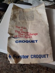 Original 1985 Forster Croquet Rulebook Glossary Instruction Manual Paper Book