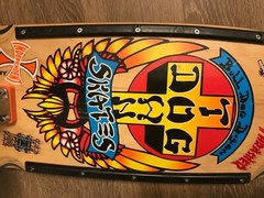 Dog Town Skateboard Bull Dog Design W/Tracker Trucks & wheels Boners Tailwoodys