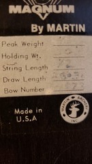 Vintage Martin Cougar Magnum M-15 Compound Bow, Case, Arrows & Many Accessories