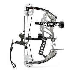 Mini Compound Bow Arrow Set 15-32lbs Short Axis Archery Bow Hunting Shoot R/LH