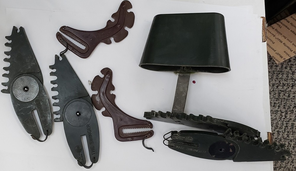 Collectible 3 1950’s-1960’s Hunting Bow Quivers, 2 Apache Swingers, & ACME Kwike