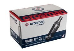 Brand 12 Gram Co2 Powerlets, 40Ct, for Use with Paintball, Air Rifles,