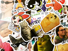10-100 Throwback Memes and Funny References Sticker Pack Waterbottle Laptop